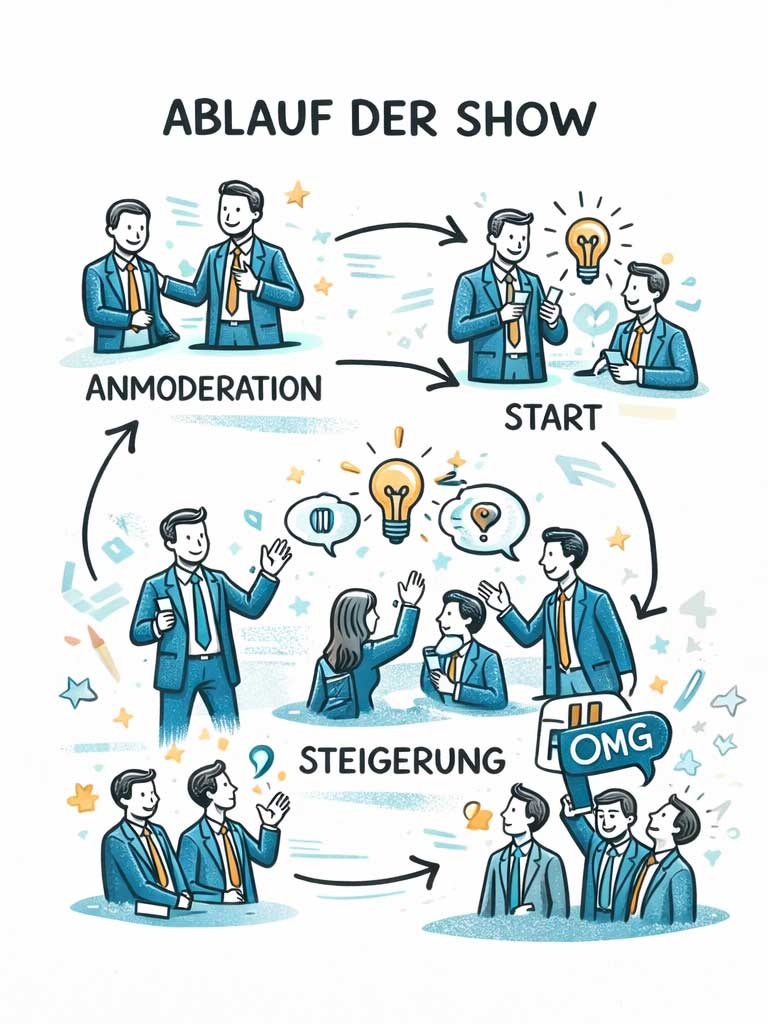 ablauf show wikung und vertrauen